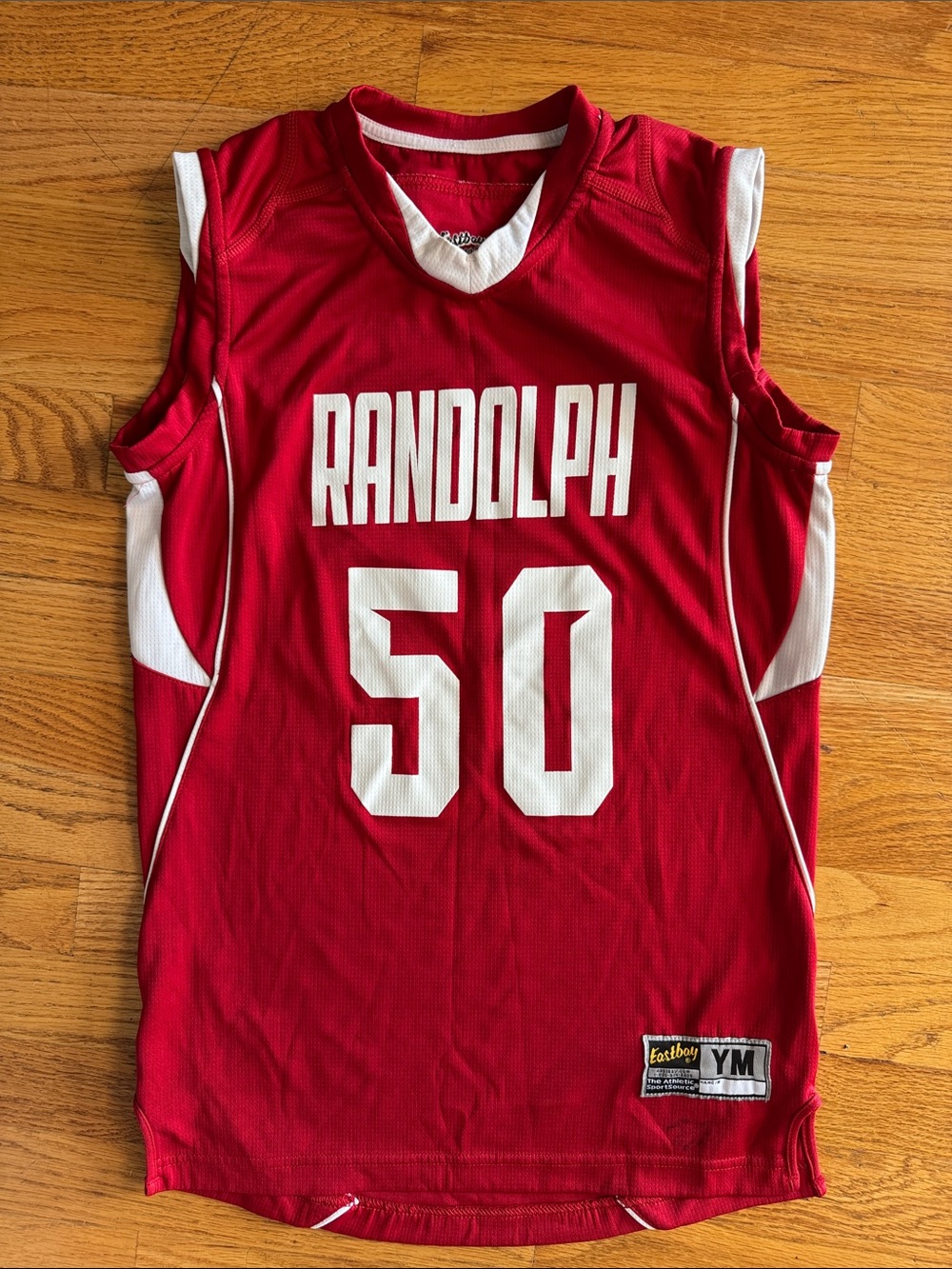 Randolph Youth Basketball Jersey #50 - Red/White Eastbay